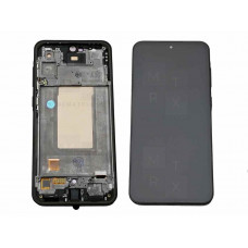 Samsung Galaxy A36 5G (A366B) тачскрин + экран (модуль) Черный Amoled с рамкой (Full Size)