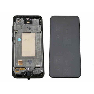 Samsung Galaxy A36 5G (A366B) тачскрин + экран (модуль) Черный Amoled с рамкой (Full Size)