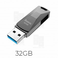 USB-флеш 32GB (USB 3.0) Hoco UD5 Wisdom Серебро