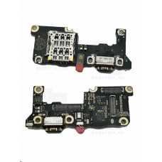 Нижняя плата (шлейф) для Xiaomi 15T (25069PTEBG) разъем зарядки, разъем SIM, микрофон