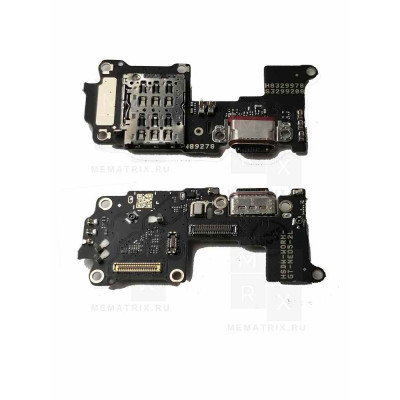 Нижняя плата (шлейф) для Realme GT3 (RMX3709) разъем зарядки, разъем SIM, микрофон