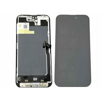 Iphone 14 Pro Max тачскрин + экран модуль черный (Soft Oled) JCID с верификацией
