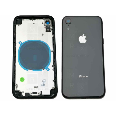 Задняя крышка (корпус) iPhone Xr Черный Премиум