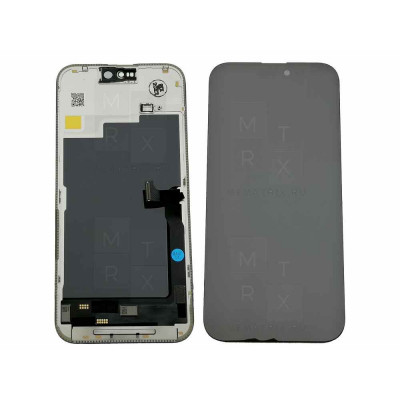 iPhone 15 Pro Max тачскрин + экран (модуль) черный Hard Oled Стандарт (Площадка под IC)