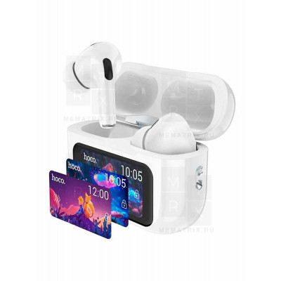 Беспроводные наушники Bluetooth Hoco EW72 (TWS, с дисплеем, вакуумные) Белый