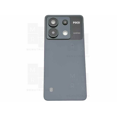 Задняя крышка для Xiaomi Poco X6 5G Черный Премиум Задняя крышка для Xiaomi Poco X6 5G Черный Премиум