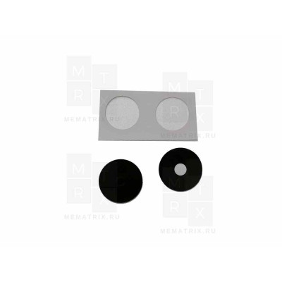 Стекло камеры для Tecno Spark Go 2 (KM4) (комплект 2 шт.) Черный