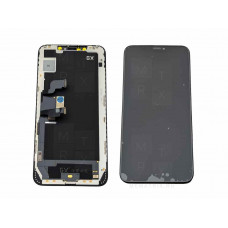 iPhone Xs Max тачскрин + экран (модуль) черный Hard Oled GX (Площадка под IC)