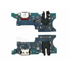 Нижняя плата (шлейф) для Samsung Galaxy A07 (A075F) разъем зарядки, разъем гарнитуры, микрофон Премиум