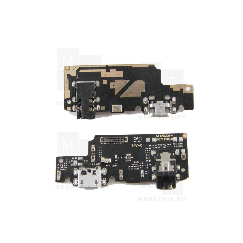 Нижняя плата (шлейф), разъем зарядки для Xiaomi Redmi Note 5, 5 Pro (M1803E7SH) микрофон