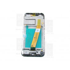 Samsung Galaxy A01, M01 (A015F, M015F) тачскрин + экран (модуль) черный (широкий коннектор) OR с рамкой