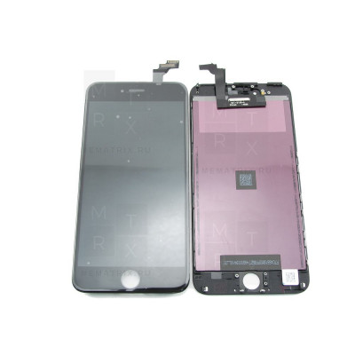 iPhone 6 plus тачскрин + экран (модуль) черный COPY