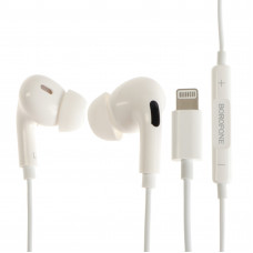 Гарнитура Lightning Borofone BM30 Pro (вакуумные) Белый