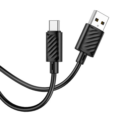 Кабель USB - Type-C Hoco X88 (2м) (3A) Черный