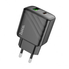 Сетевое зарядное устройство USB, Type-C Hoco CS23A (30W, QC3.0, PD) Черный