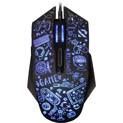 Мышь игровая проводная Smartbuy 745 RUSH X15 черная с подсветкой Мышь игровая проводная Smartbuy 745 RUSH X15 черная с подсветкой