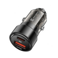 Автомобильное зарядное устройство BC CC15 USB, Type-C (75W, QC3.0, PD, 1Type-C, 1USB) Черный