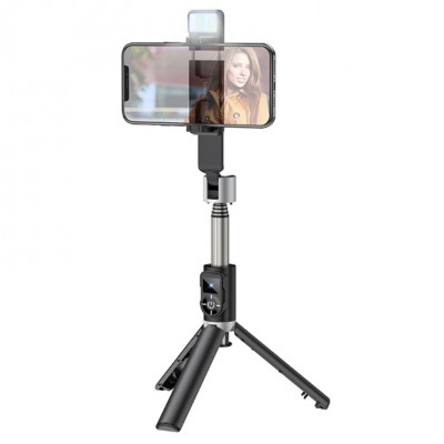 Hacтoльный тpипoд (селфи-палка) c пoдcвeтĸoй Еаrldоm ЕТ-ZР15