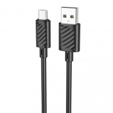 Кабель USB - MicroUSB Hoco X88 (2м) (2.4A) Черный Кабель USB - MicroUSB Hoco X88 (2м) (2.4A) Черный