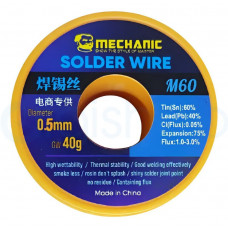 Припой Mechanic M60 (0.5 мм, 40 г)