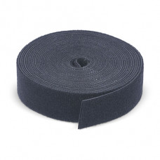 Стяжка (держатель) для проводов на липучке (3 м, черный)