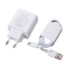 Сетевое зарядное устройство USB Huawei SuperCharger (66W, QC3.0, кабель Type-C) Белый