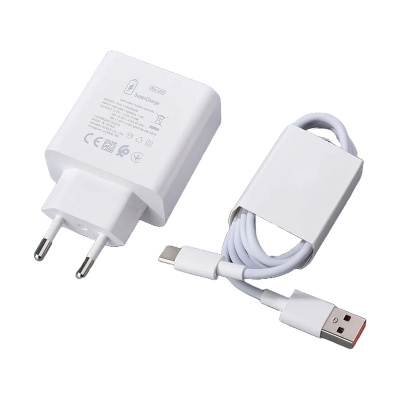 Сетевое зарядное устройство USB Huawei SuperCharger (66W, QC3.0, кабель Type-C) Белый