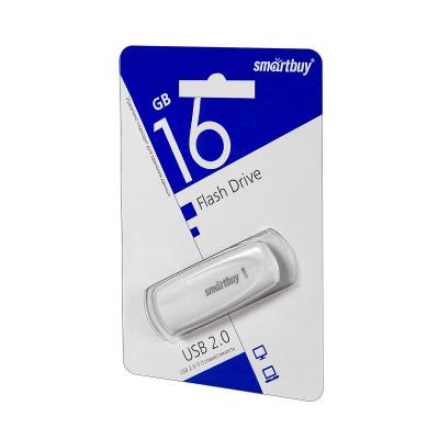 USB-флеш 16GB (USB 2.0) Smartbuy Scout Белый