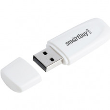 USB-флеш 32GB (USB 2.0) Smartbuy Scout Белый