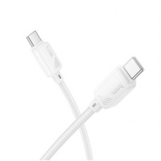 Кабель Type-C - Type-C Hoco X113 (3A, 60W, PD, оплетка нейлон) Белый Кабель Type-C - Type-C Hoco X113 (3A, 60W, PD, оплетка нейлон) Белый